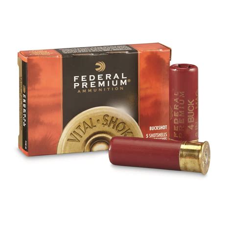 Sellier & Bellot Buckshot, 2 34" 12 Gauge, Rubber Buckshot, 15 Pellets, 250 Rounds available at a great price in the Sportsman&x27;s Guide 12 Gauge Shells collection. . Federal 3 inch 4 buckshot